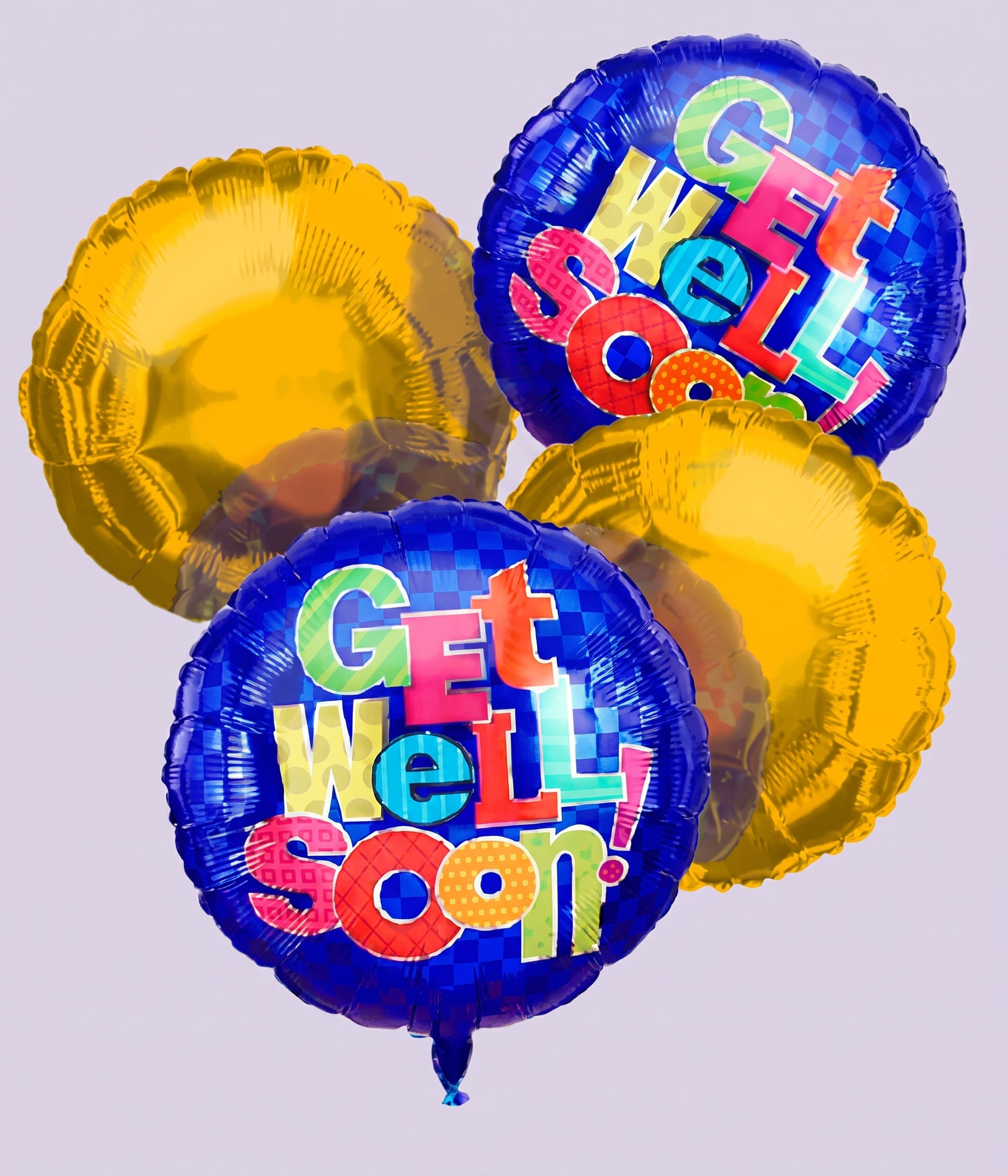 Get Well Soon Balloon - Set Of 4 Cheerful Balloons
