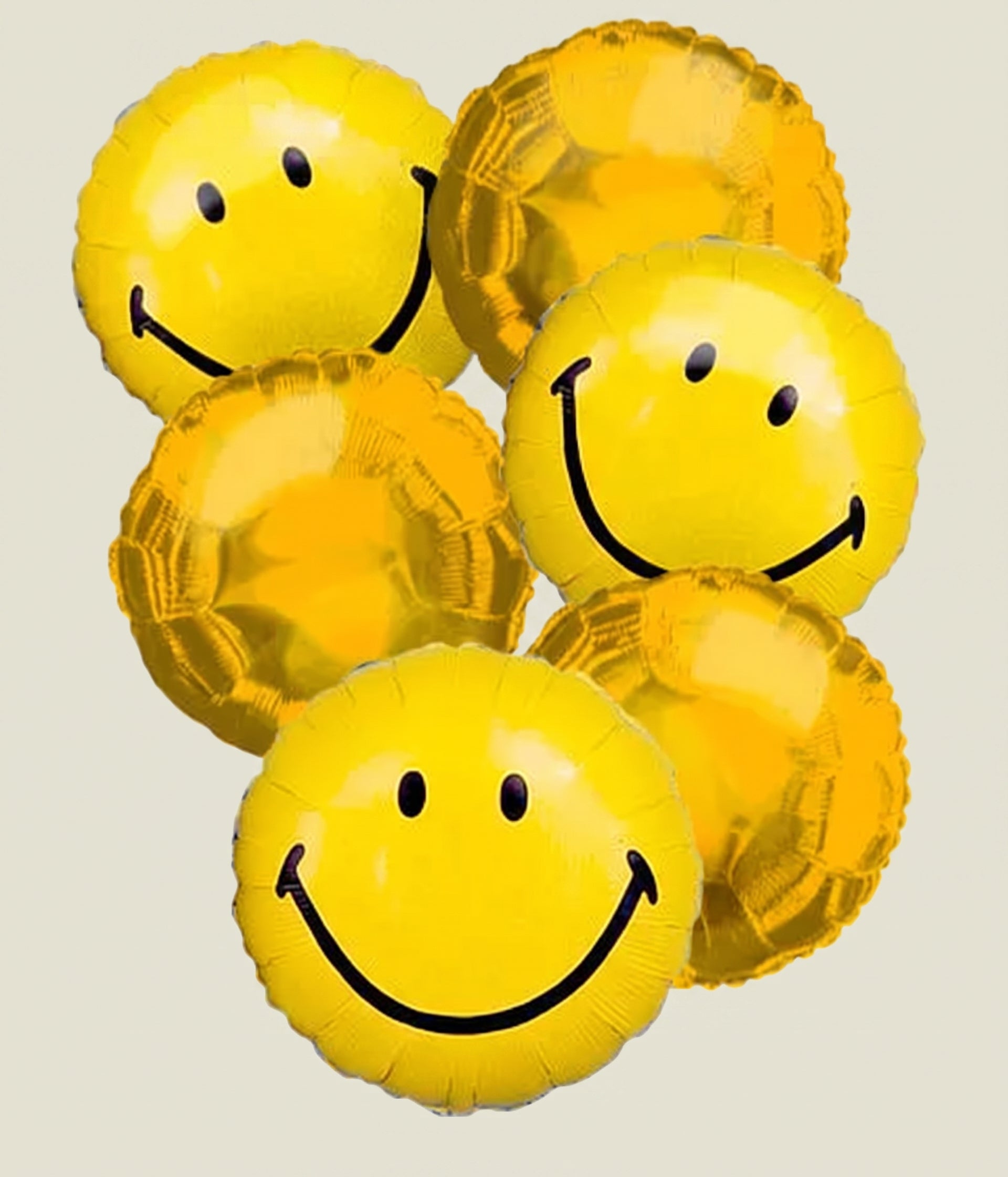 Vibrant Smiley Face Balloon Set Of 6