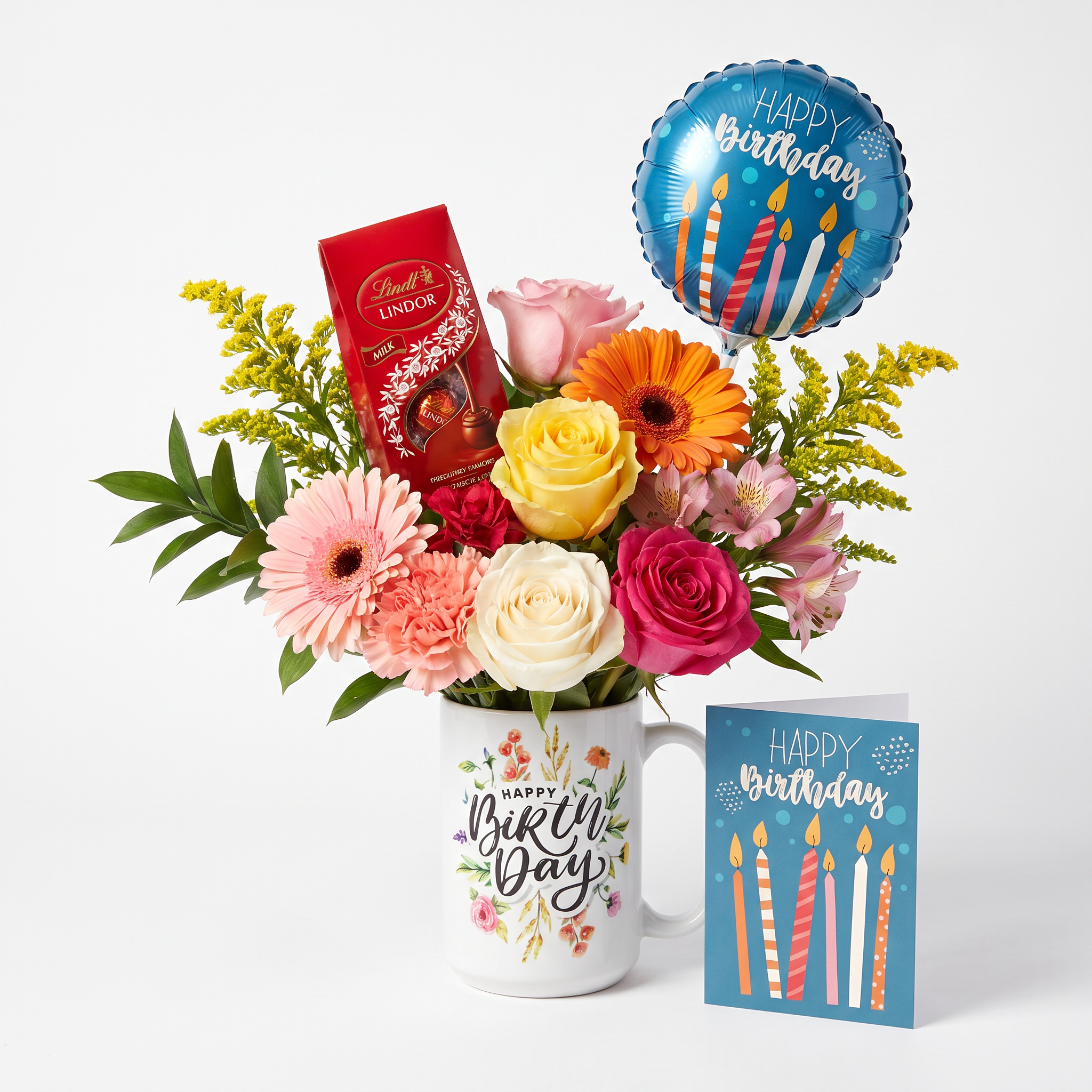 Birthday Flowers In A Mug 3 Arrangement