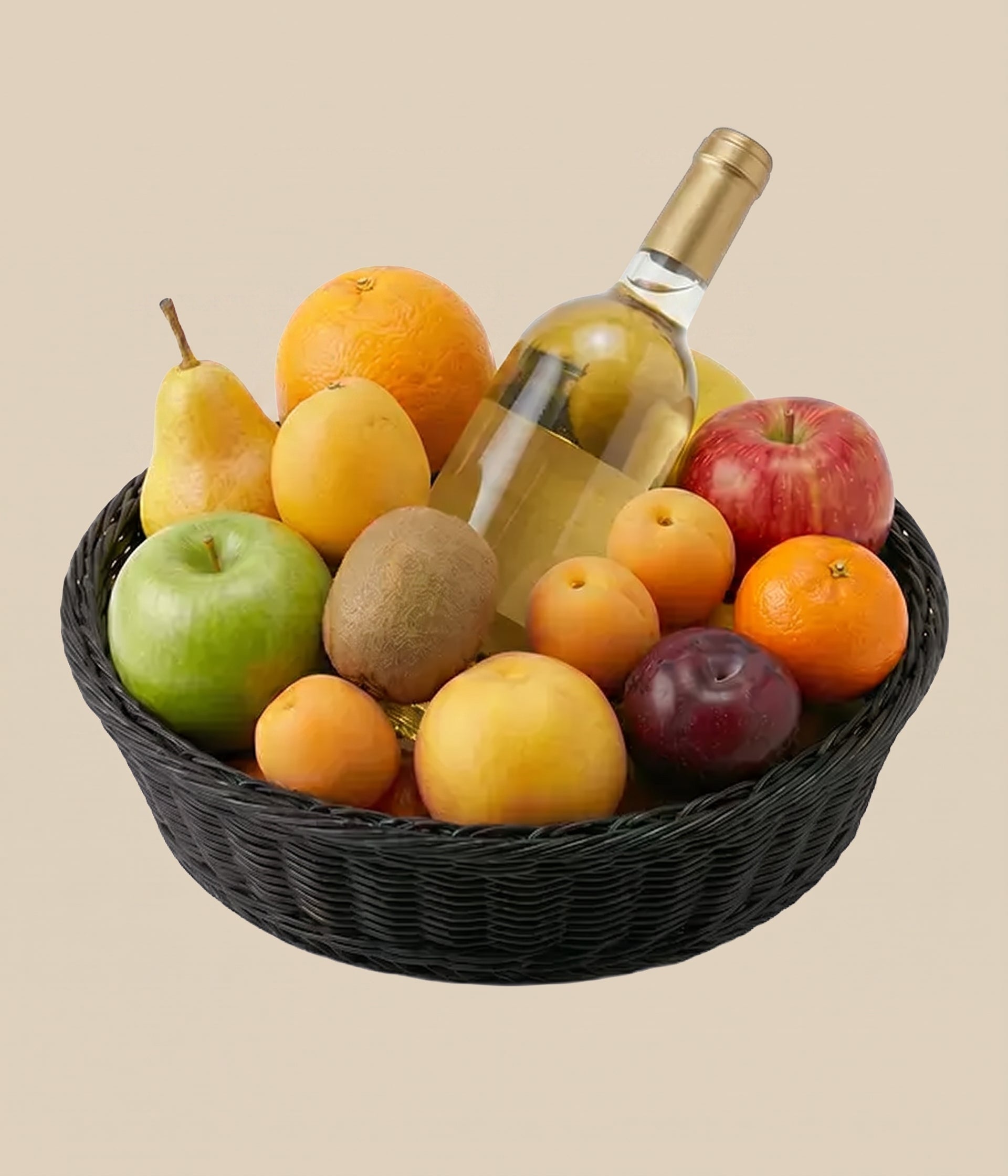 White Wine Gourmet Fruit Basket
