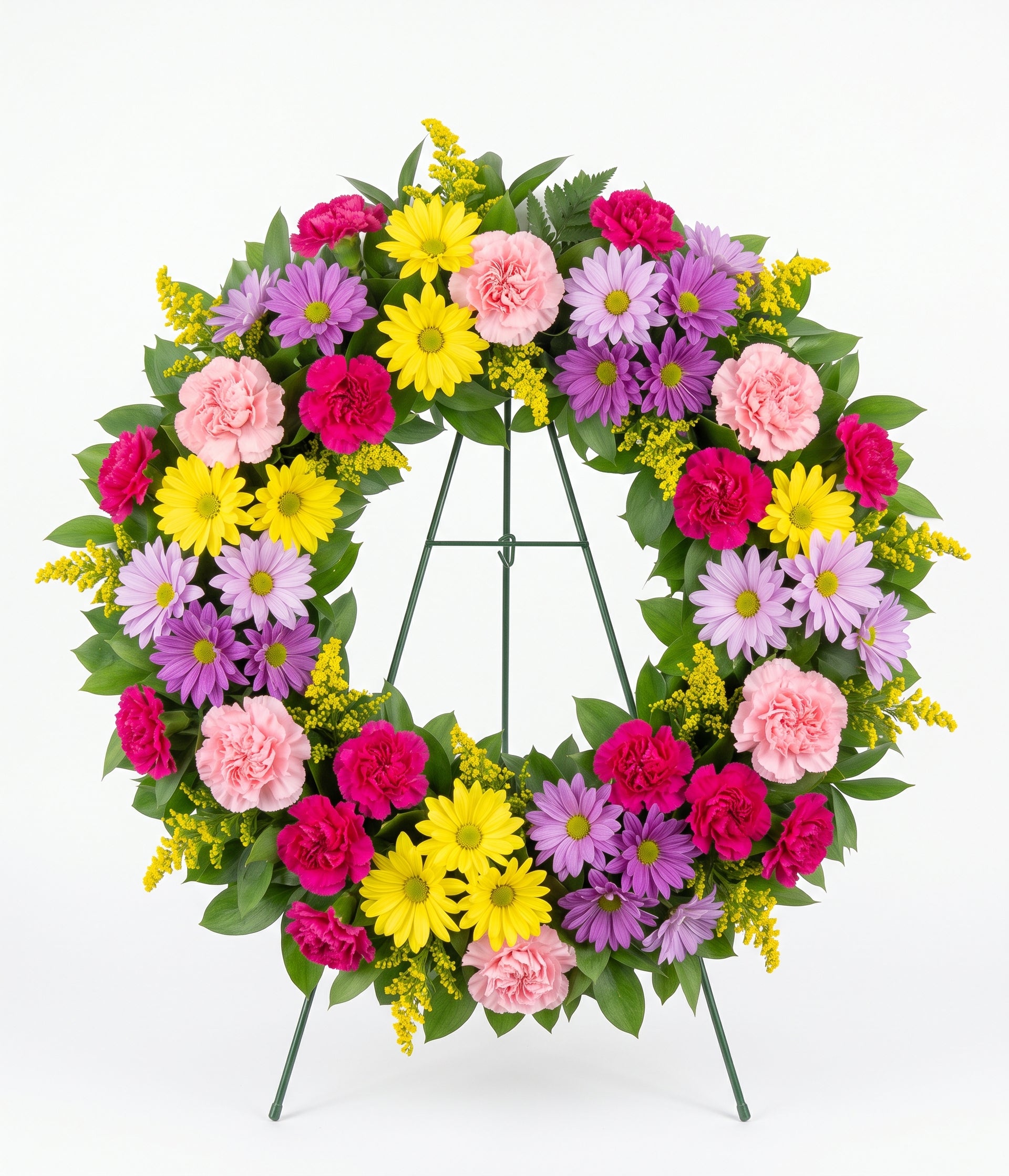 Colourful Memories Floral Wreath Arrangement Floral Design