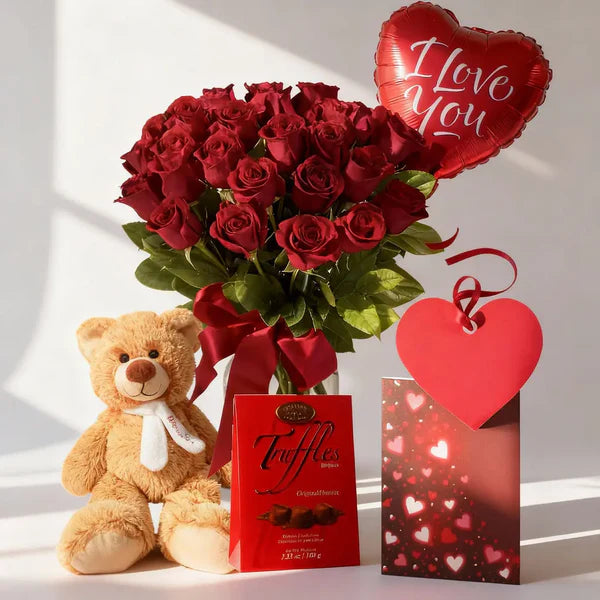 Lover's Gift Package 4 Blooms