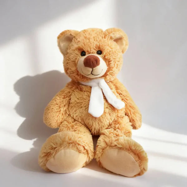 Plush Cuddly Teddy Bear Toy For Kids And Adults Floral Design