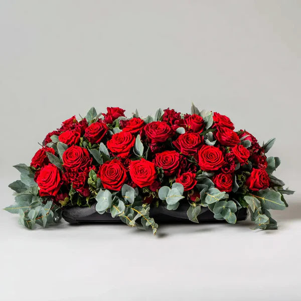 Remembered In Glory Casket Arrangement Arrangement