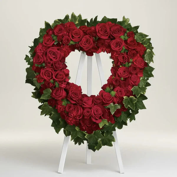 Sacred Heart Flower Arrangement