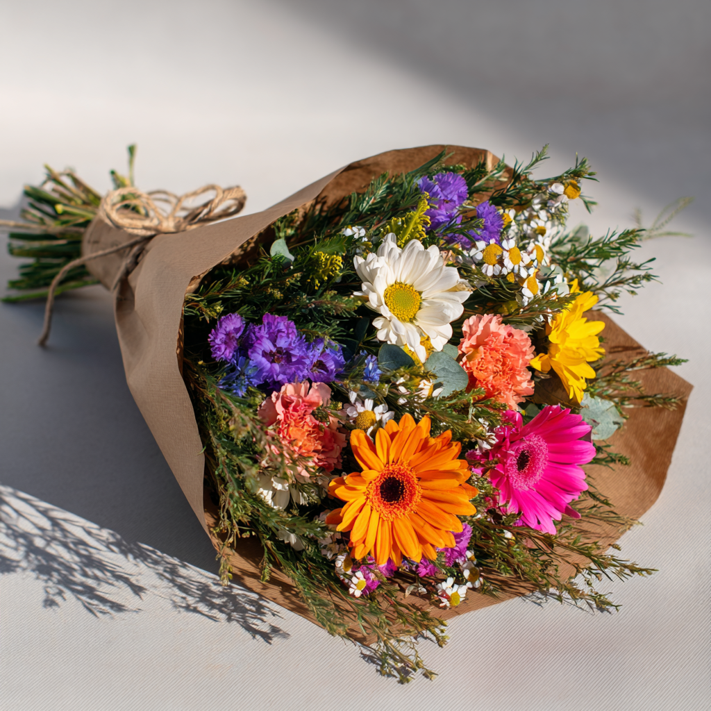 Hand Tied Unique Flower For Mom 3 Arrangement