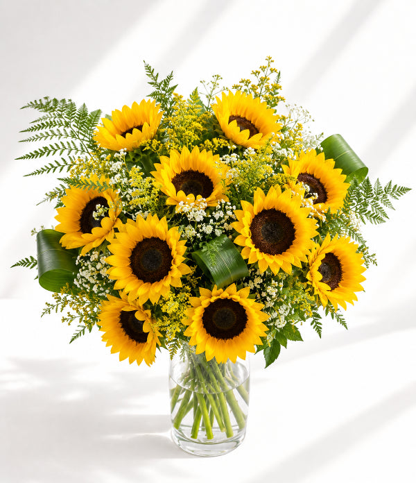 Vibrant Sunshine Sunflowers Bouquet