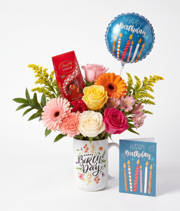 Birthday Flowers in a Mug 3