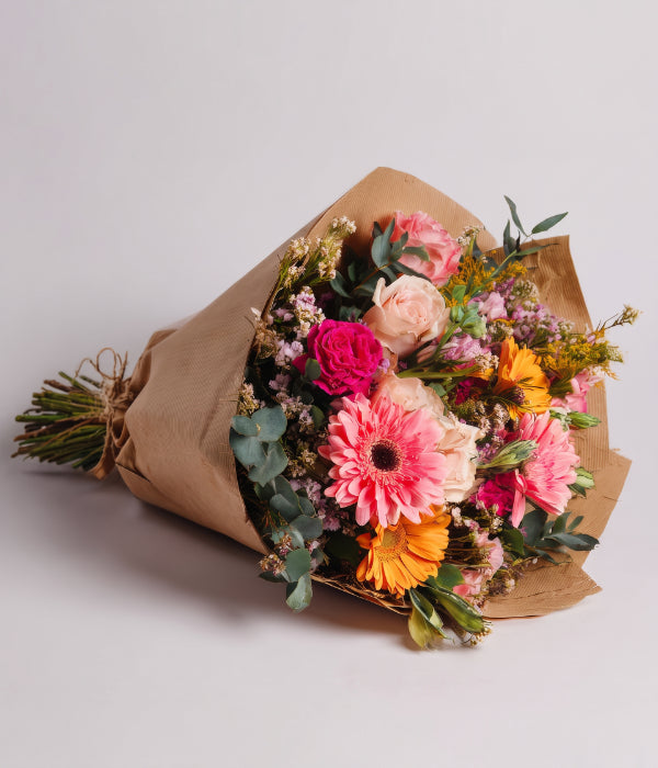 手工系带独特花束送给妈妈 1