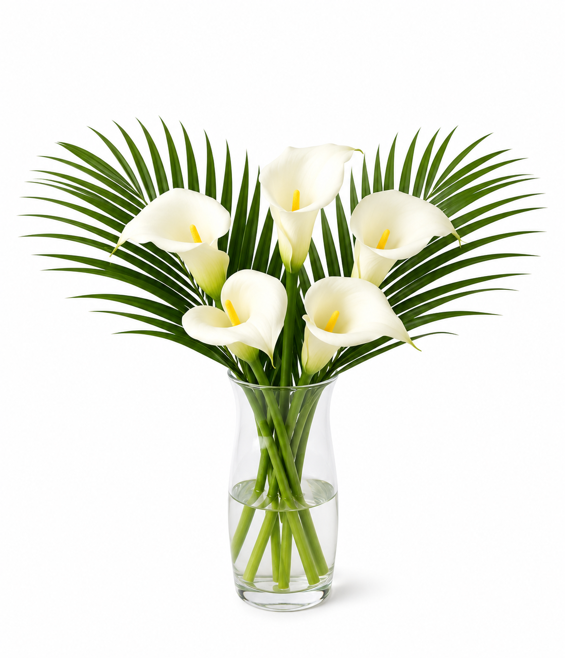 Snow Calla Lilies In A Floral Design