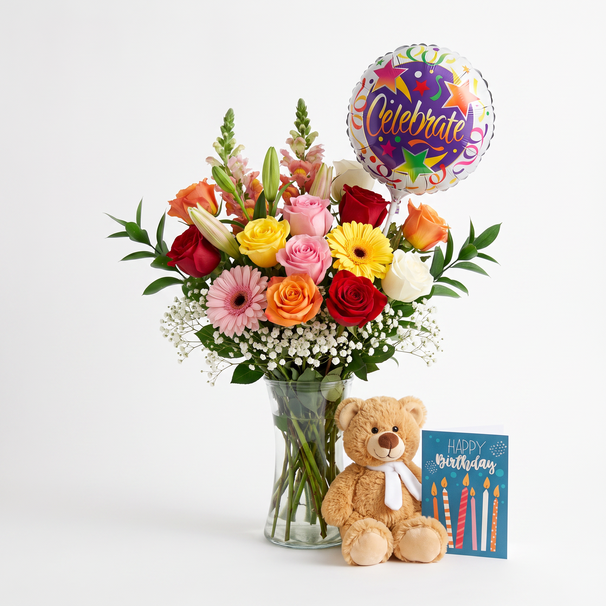Custom Designed Birthday & Gift 4 Arrangement