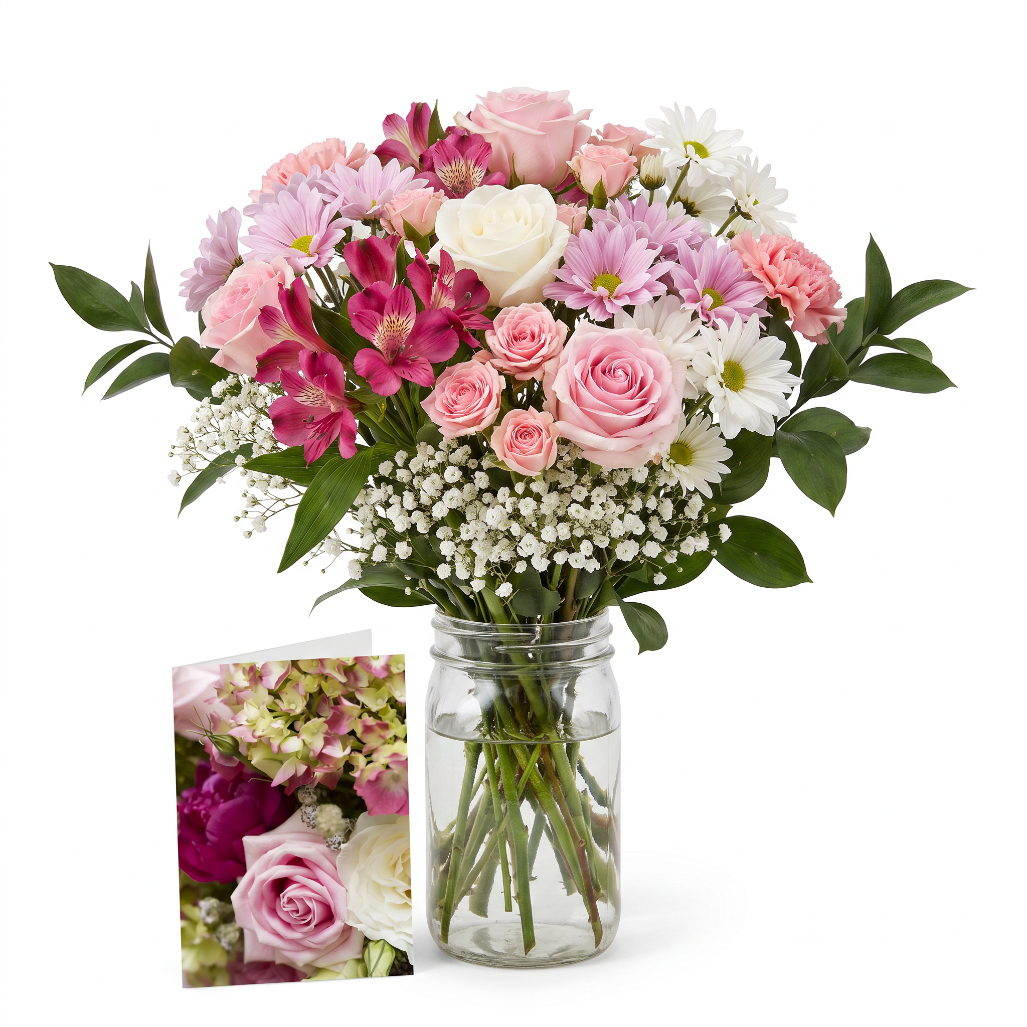 Custom Designed Mason Jar Arrangement 4 Floral Design