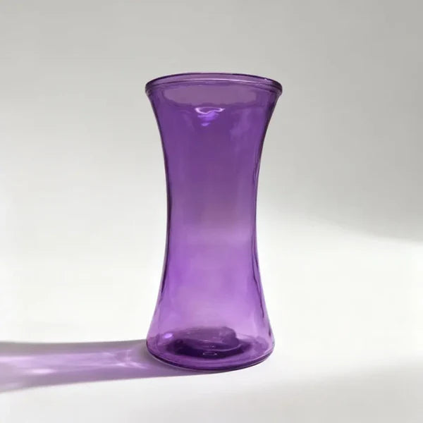 Elegant Plum Lavender Decorative Vase Floral Design