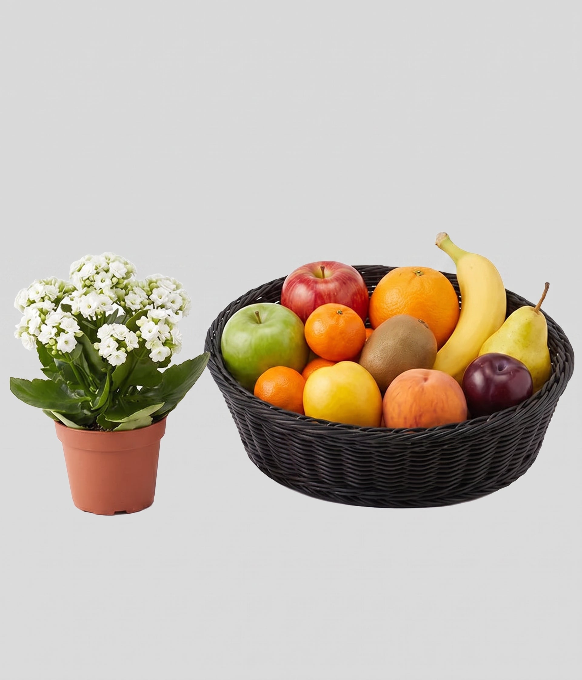 Fruit & Flowers Gift Basket 2