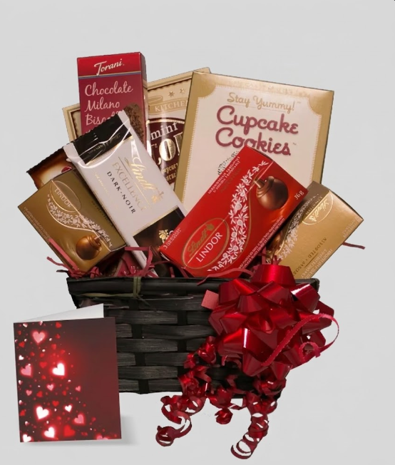Gift Basket Featuring Lindt Chocolate 2