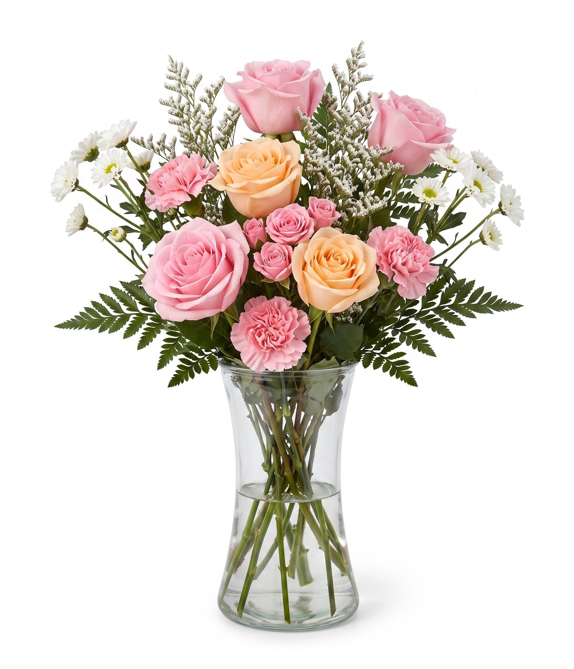 Soft Pink Fluffy Floral Design