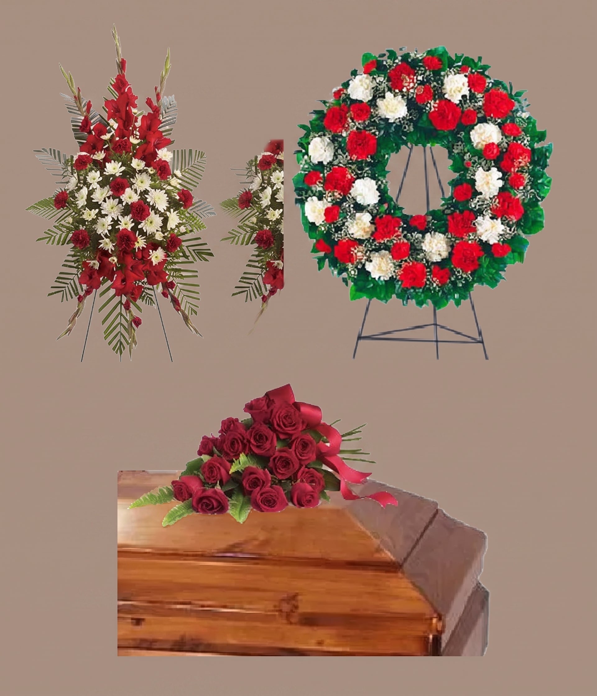Devoted To You Funeral Flower Package