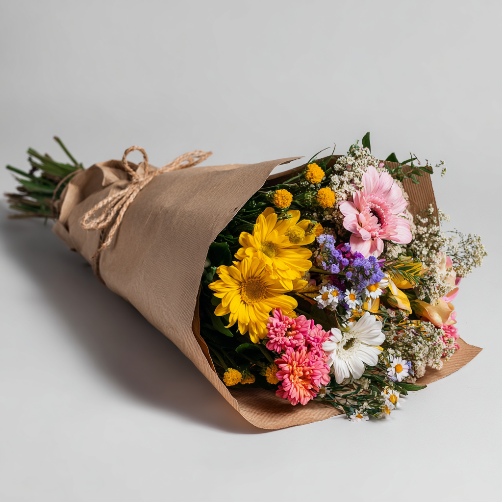 Hand Tied Unique Flower For Mom 3 Arrangement