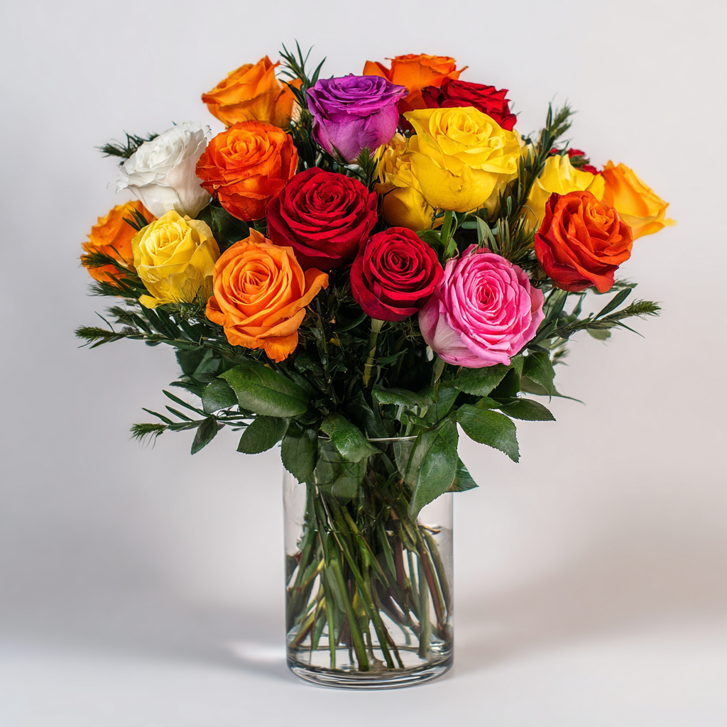 Colourful Roses For Mom 4 Floral Design