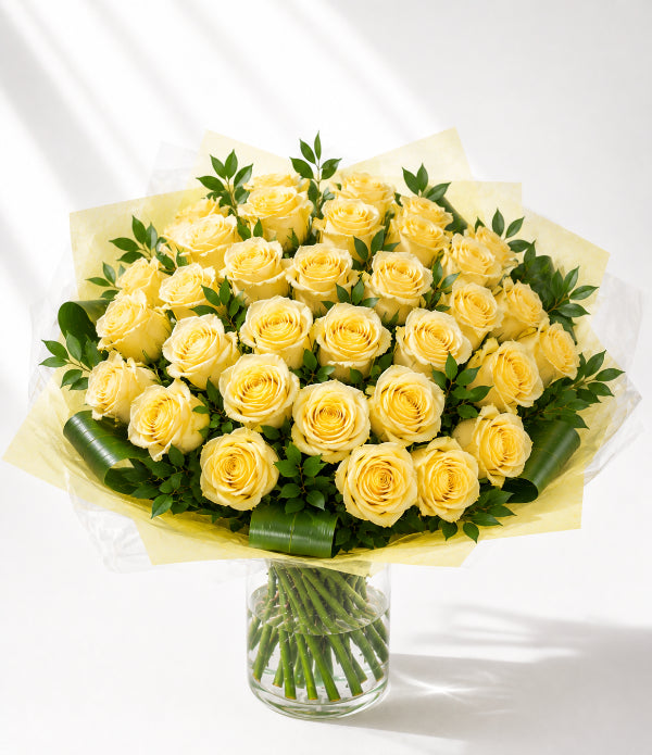 36 Sunshine Roses Arrangement