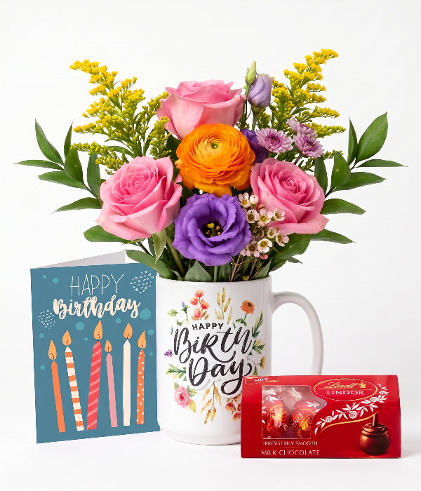 Birthday Flowers in a Mug 4
