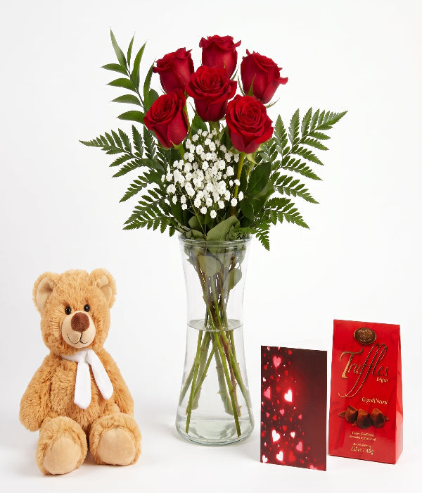 Half Dozen Roses & Gift