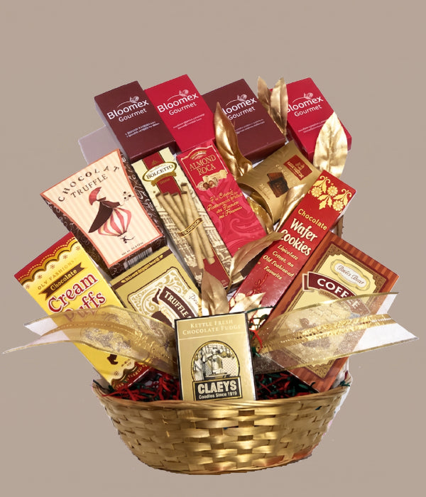 Panier-cadeau surprise de chocolats belges