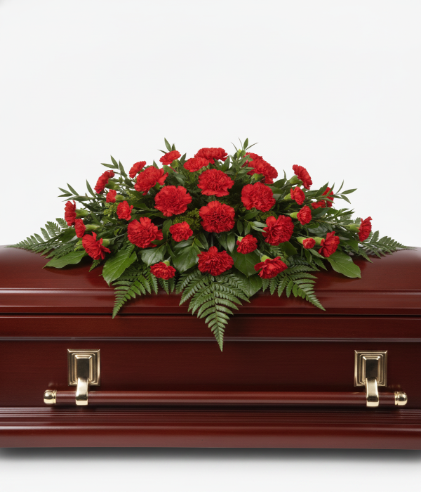 Classic Ruby Casket Spray