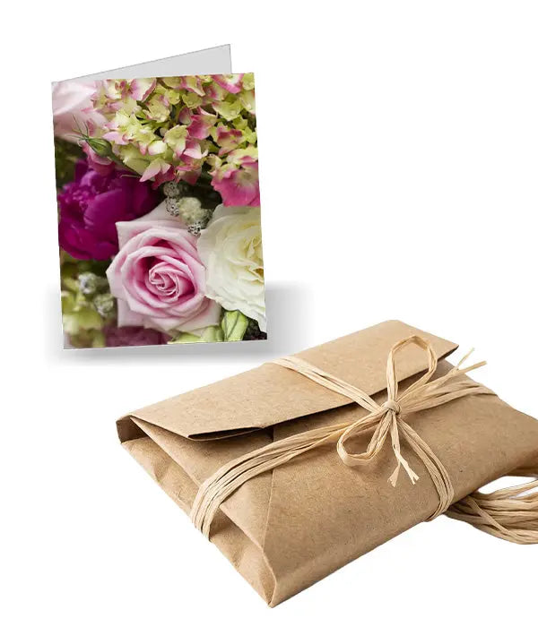 Rustic Gift Wrap & Greeting Card Set