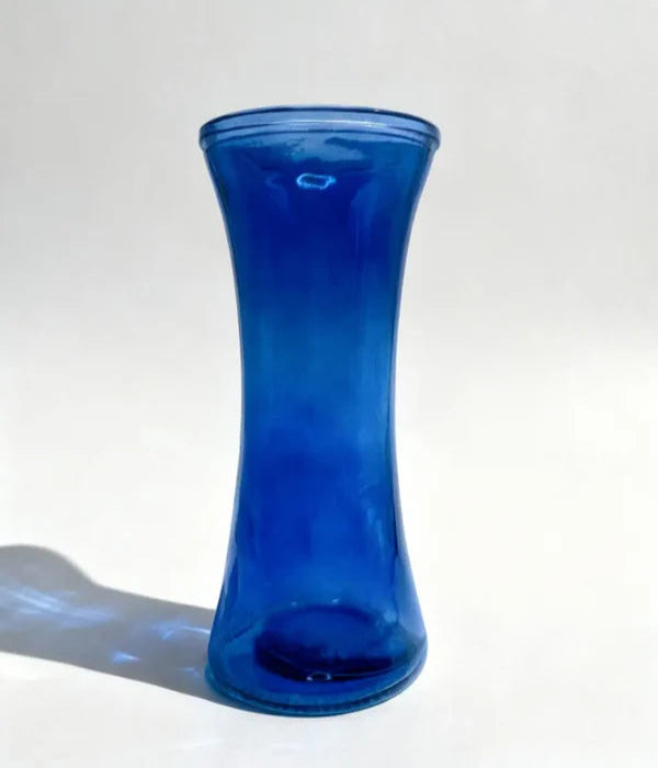 Cerulean Blue Flower Vase