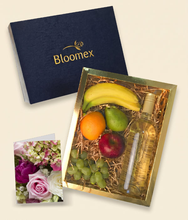 Coffret Cadeau Gourmand Fruits et Vin Blanc